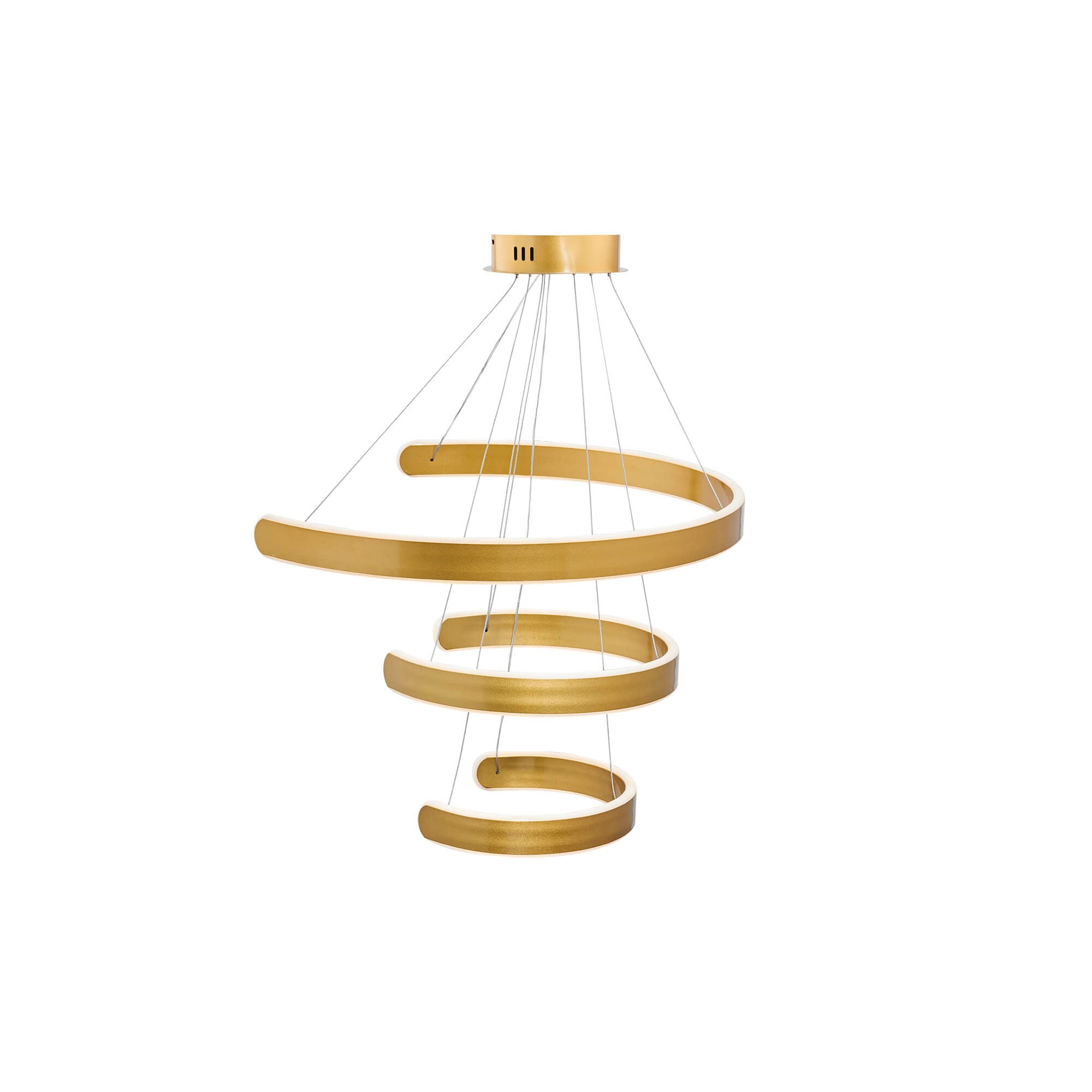 Alia LED Chandelier, Three-Quarter View.