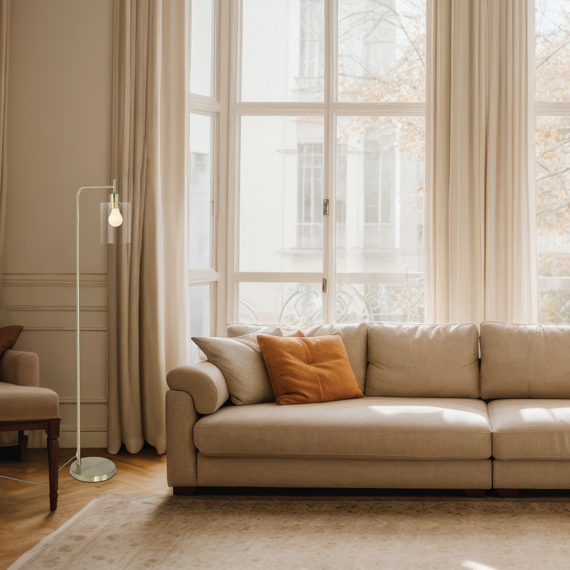 Liza Lampadaire arqué à 1 lumière