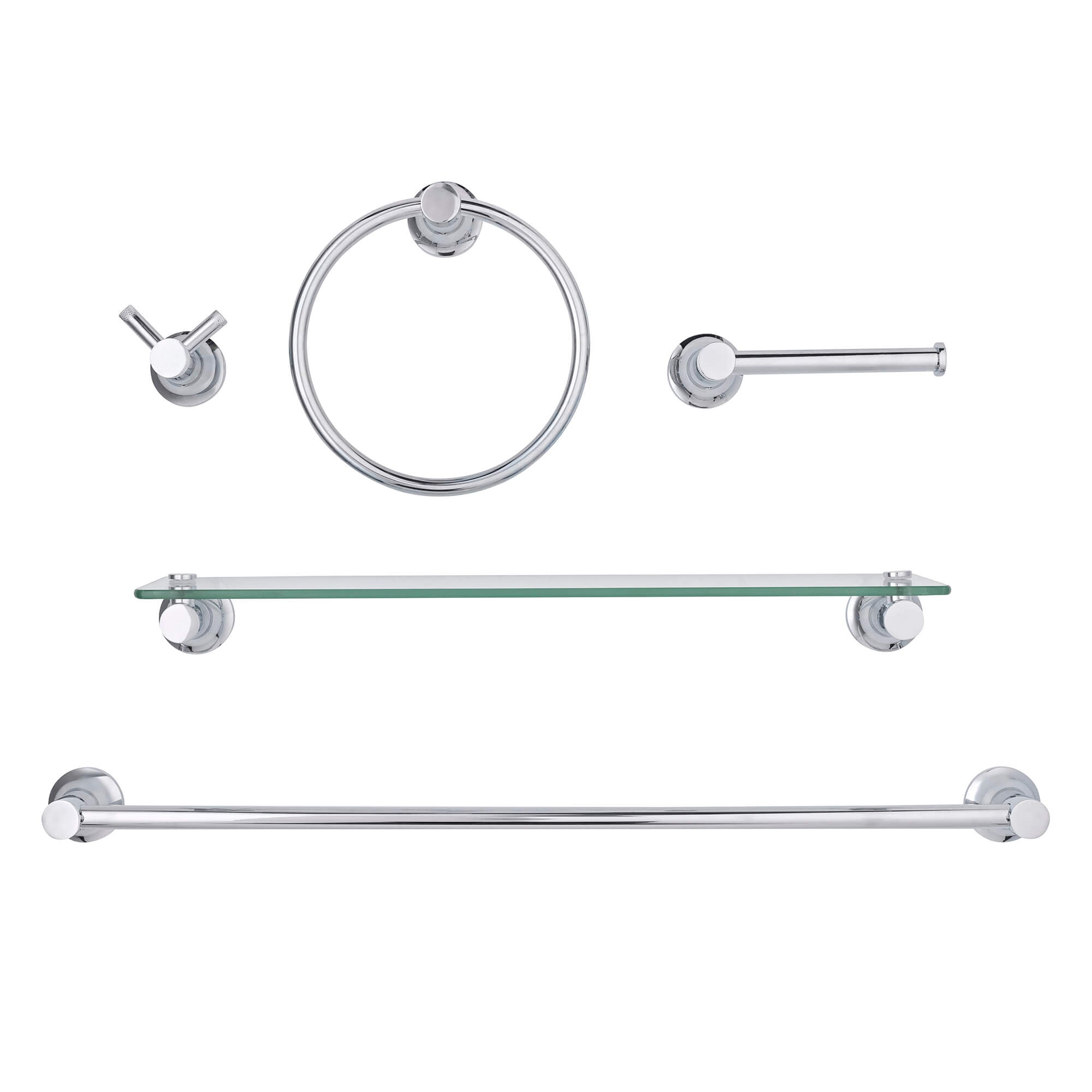 Knurl Wall Hardware Set