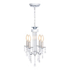 Francis 4-Light Chandelier, Front View.