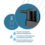 Grifo de baño de 2 manijas Liam