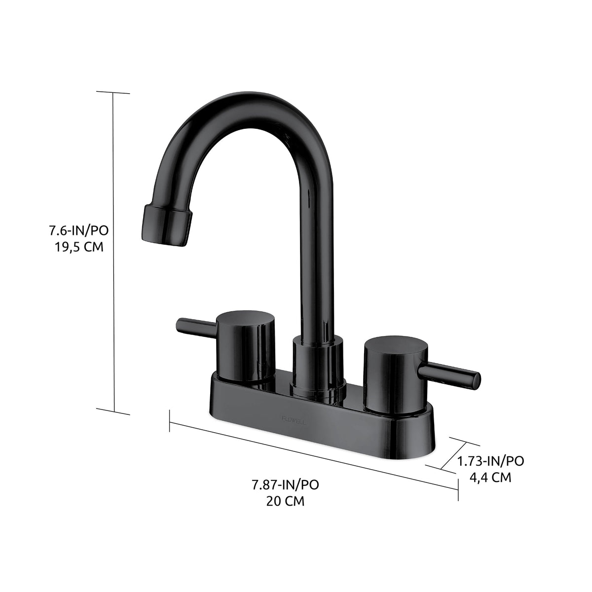 Grifo de baño de 2 manijas Liam
