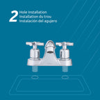 Fonzi 2-Handle Bathroom Faucet, Attribute Detail View 2.