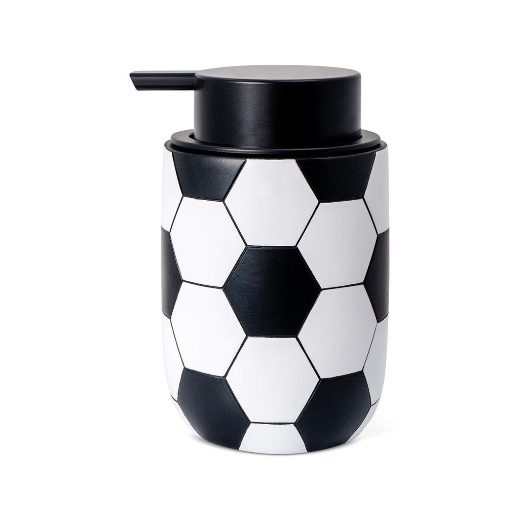 Set de accesorios de baño de resina de fútbol de 3 piezas