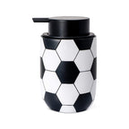 Set de accesorios de baño de resina de fútbol de 3 piezas