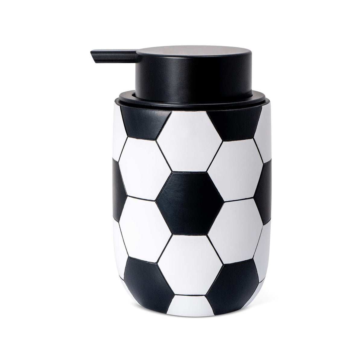 Set de accesorios de baño de resina de fútbol de 3 piezas