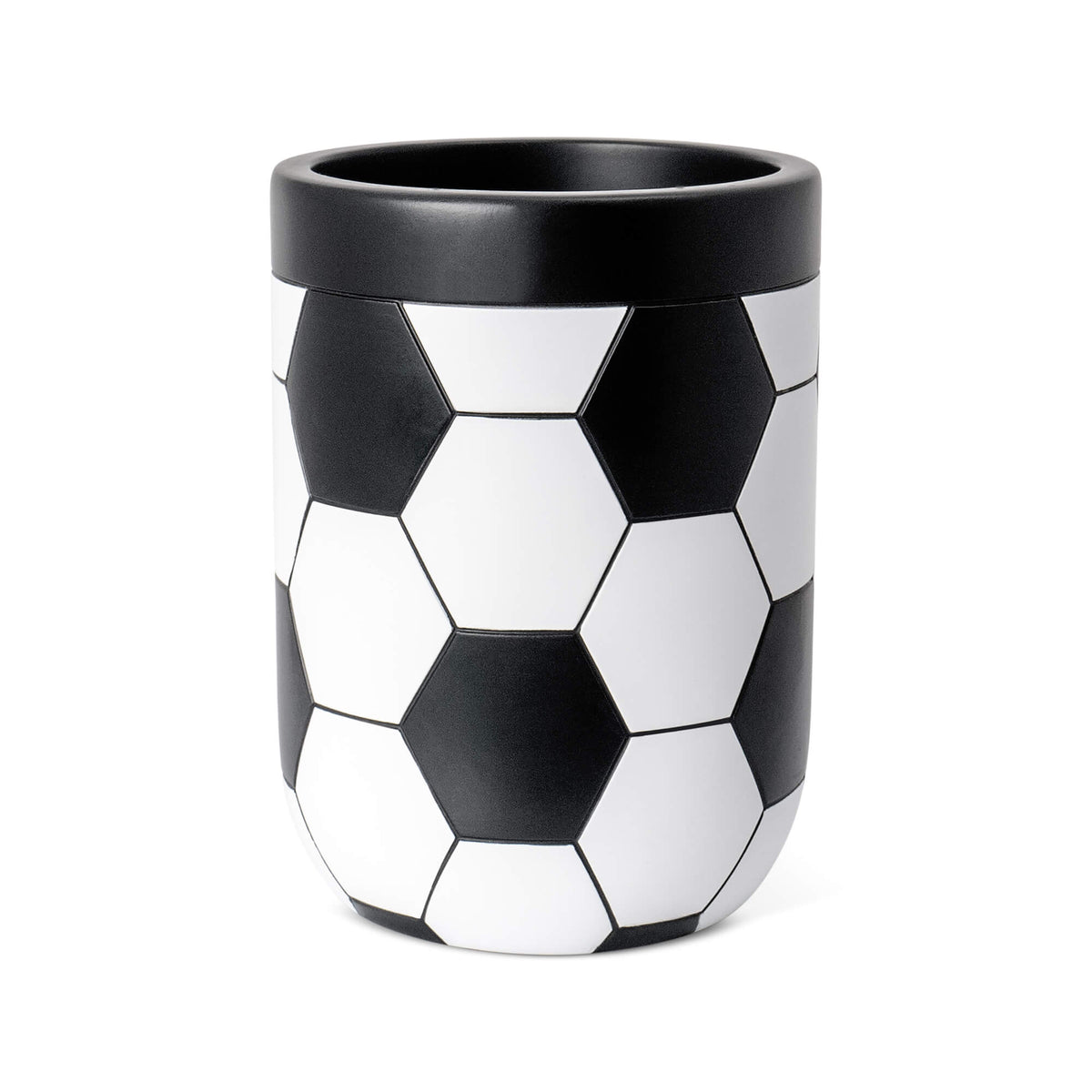Set de accesorios de baño de resina de fútbol de 3 piezas