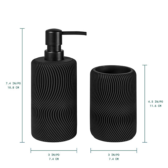 Octagonal Resin Bathroom Accessories Set