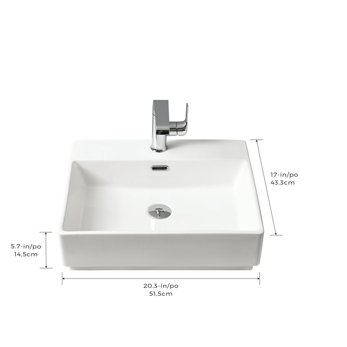 Lavabo de cerámica Vienna