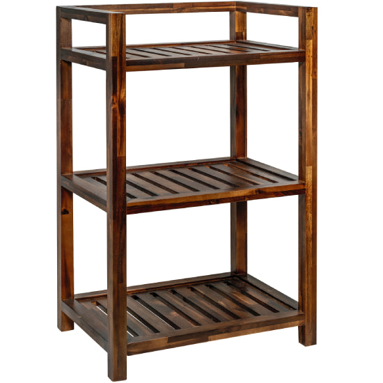 3-Tier Acacia Wood Bathroom Organizer