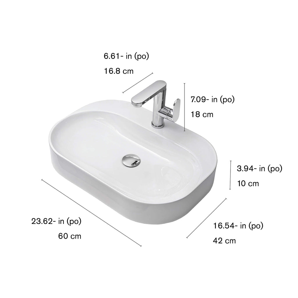 Lavabo de cerámica Willow Set