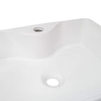 Lavabo rectangular de cerámica Alia