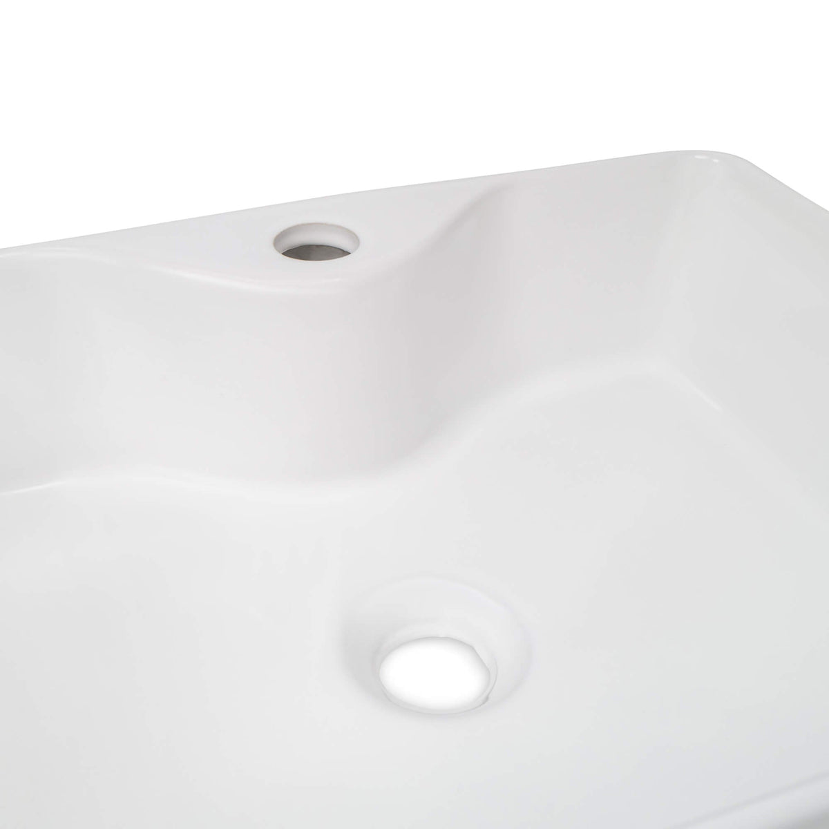 Lavabo rectangular de cerámica Alia