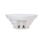 Petra Rounded Ceramic Basin, Back View.