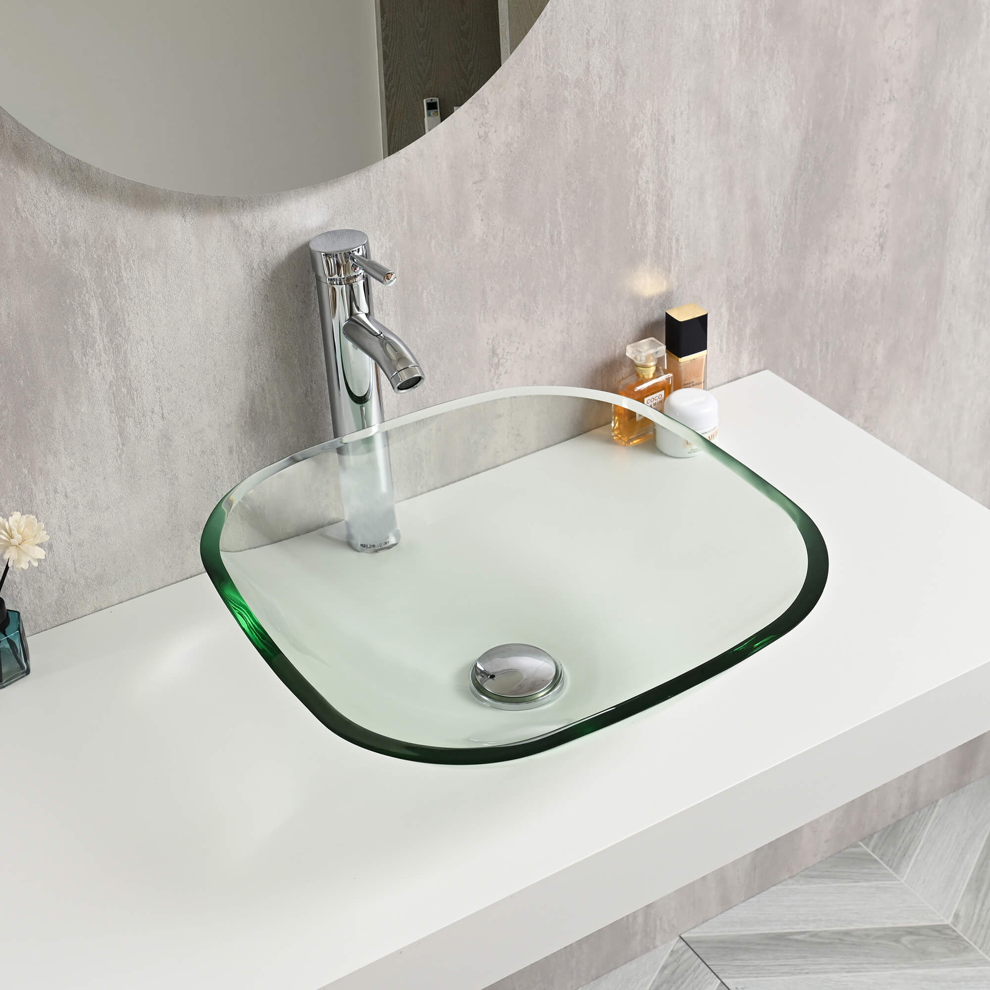 KOS Lavabo de vidrio