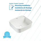 Faro Ceramic Basin, alternate detail view 1.