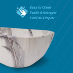 Hydra Rounded Rectangular Ceramic Basin, alternate detail view 3.