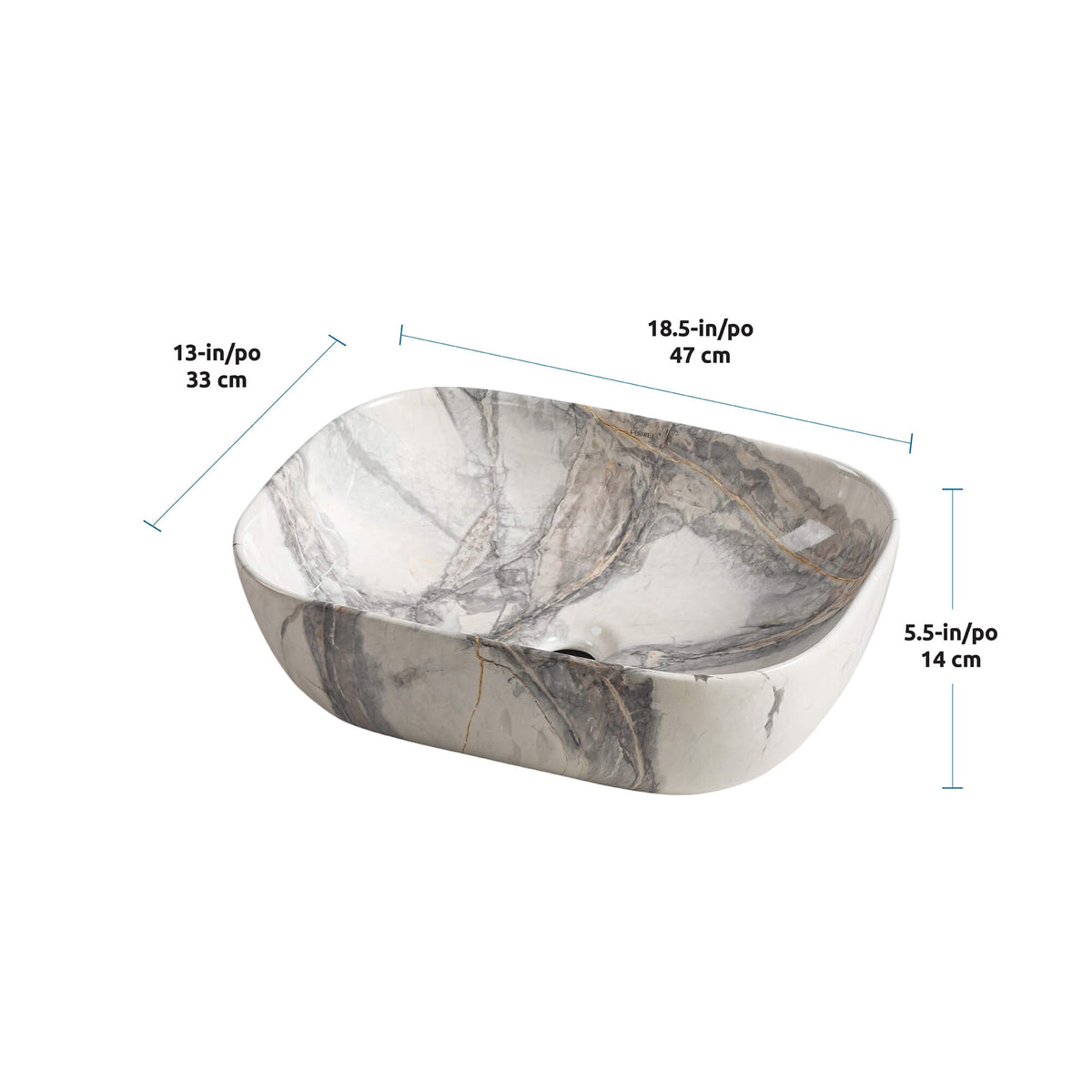 Lavabo de cerámica Hydra
