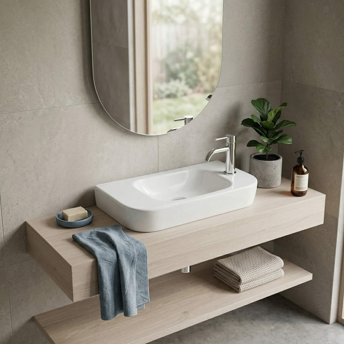 Lavabo de cerámica Roma
