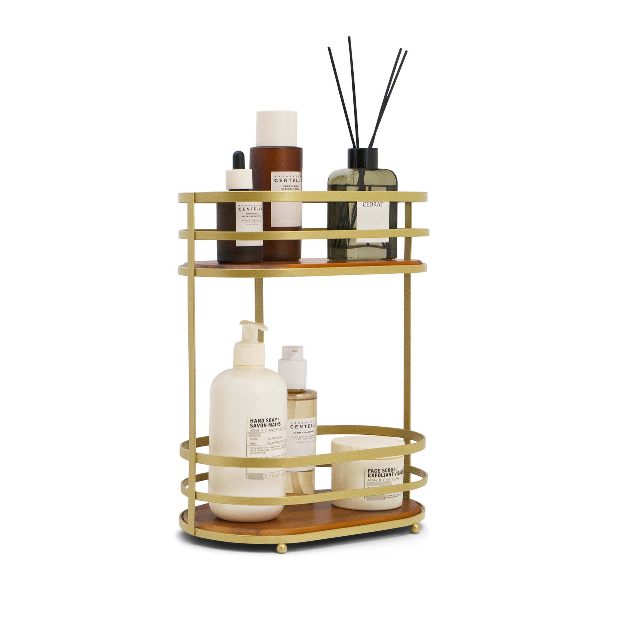 Bosco Organisateur ovale à deux niveaux