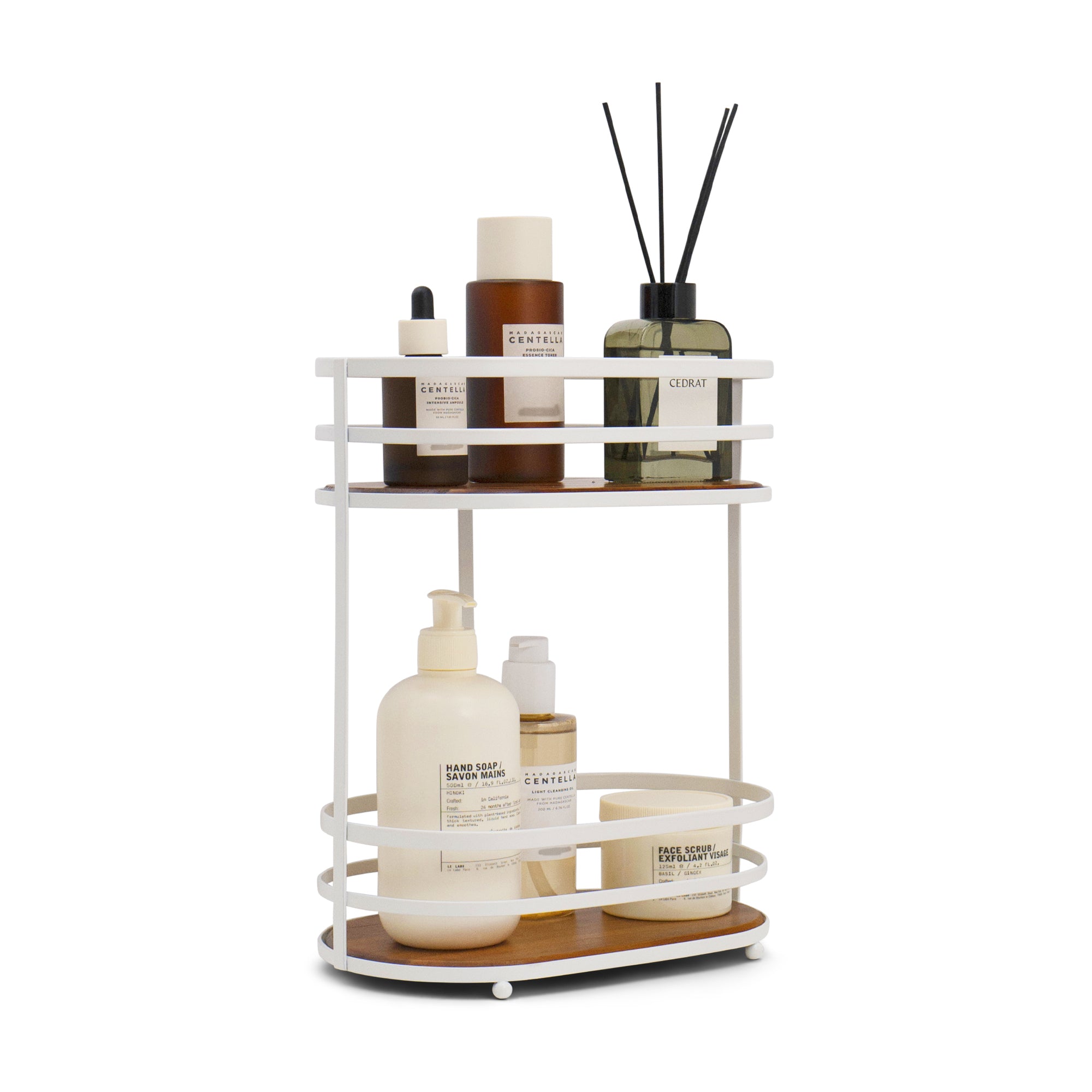 Bosco Organisateur ovale à deux niveaux