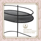 Rya 2-Tier Oval Spa Tower Vanity in Matte Black, Attribute Detail View 4.