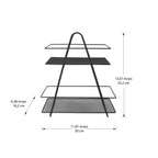 Bandeja rectangular para tocador de dos niveles Brego Spa Tower