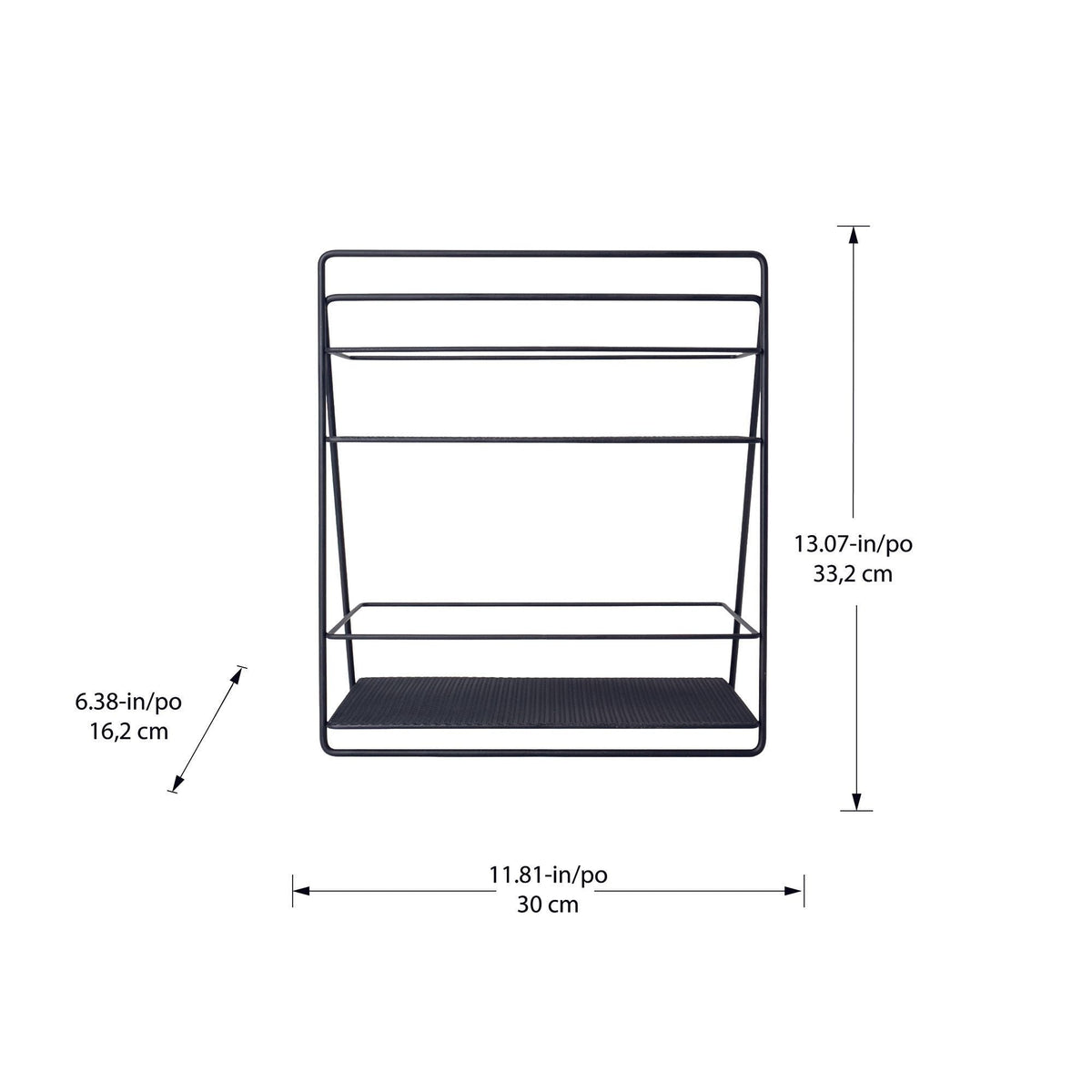 Bandeja organizadora de tocador de spa rectangular de 2 niveles Morween