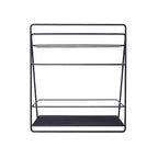 Bandeja organizadora de tocador de spa rectangular de 2 niveles Morween