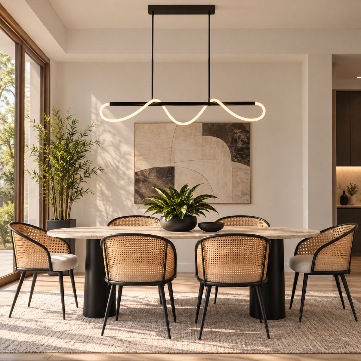 Nora Rope LED Chandelier