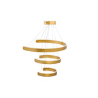 Alia LED Chandelier, Three-Quarter View.