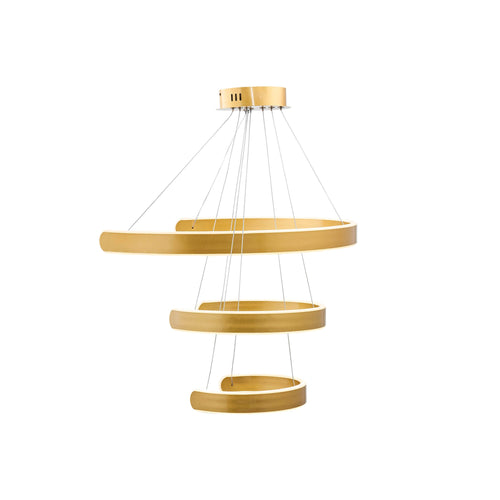 Alia LED Chandelier, Front View.