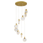 Candelabro LED moderno de 9 luces