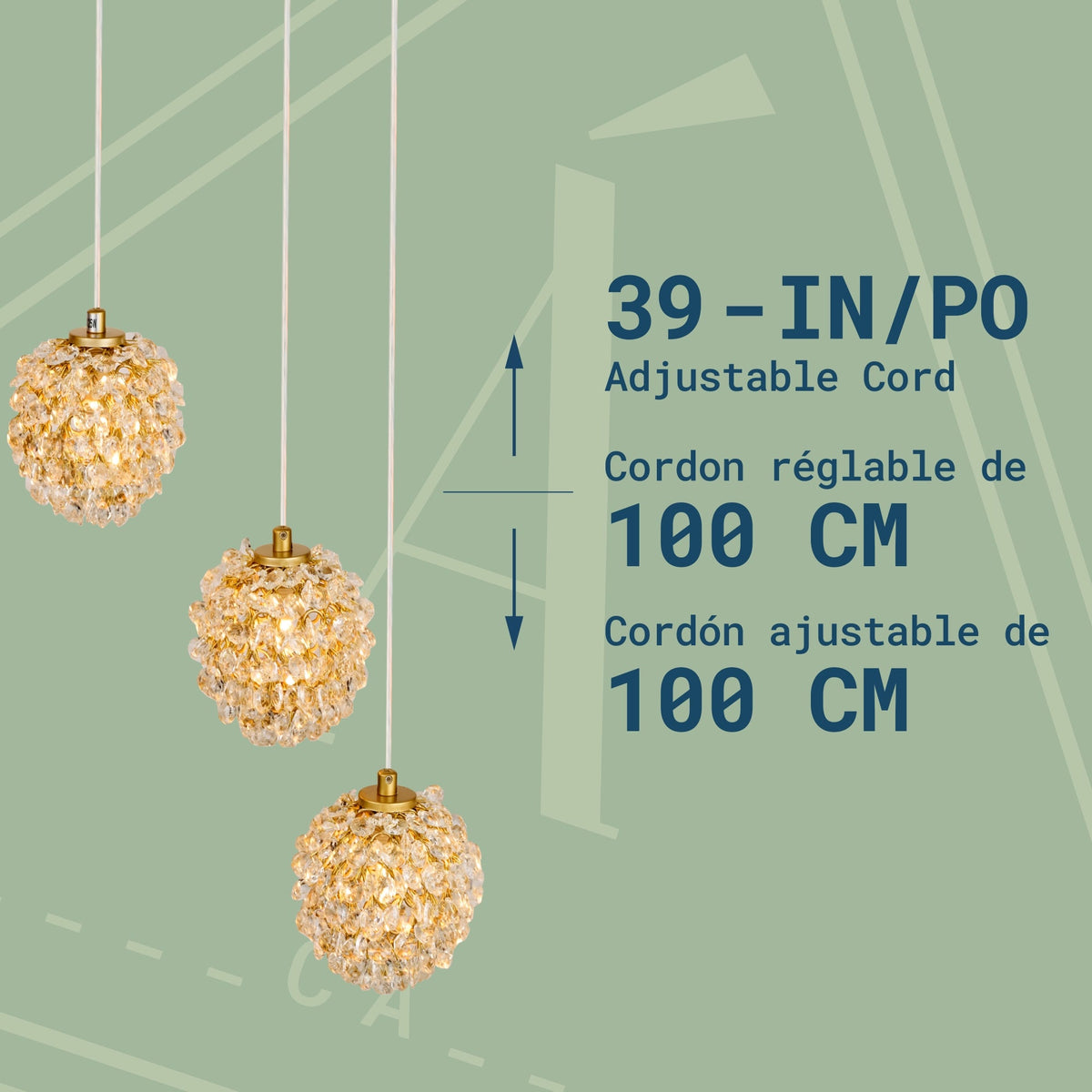 Candelabro Amalia de 9 luces
