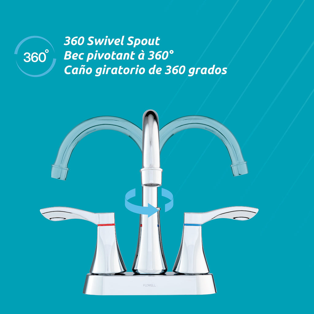 Grifo de baño de 2 manijas Elena