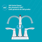 Grifo de baño de 2 manijas Elena
