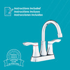 Grifo de baño de 2 manijas Elena