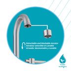 Lucerna 2-Handle Bathroom Faucet in Brushed Nickel, alternate detail view 3.