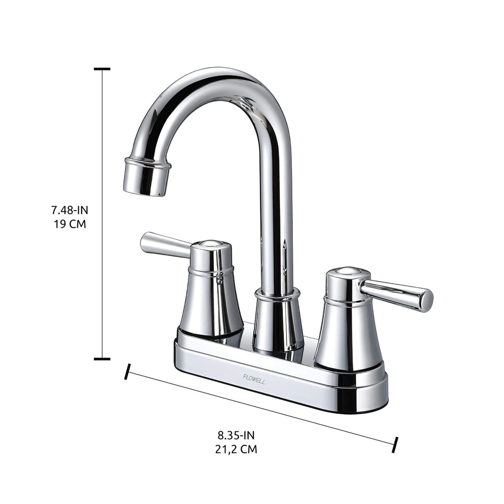 Grifo de baño de 2 manijas Alba