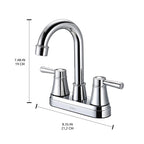Grifo de baño de 2 manijas Alba