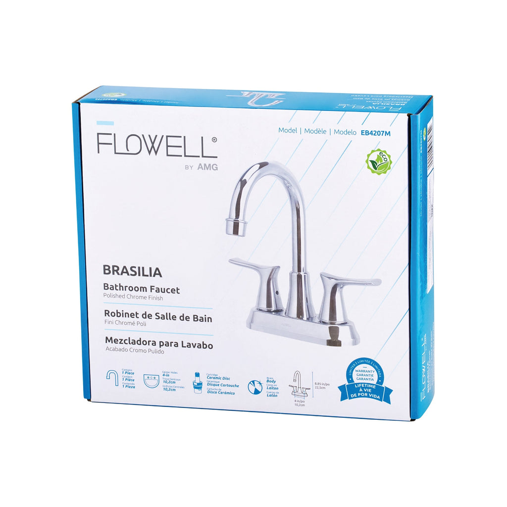Grifo de baño de 2 manijas Brasilia