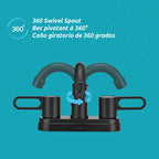 Grifo de baño de 2 manijas Nova
