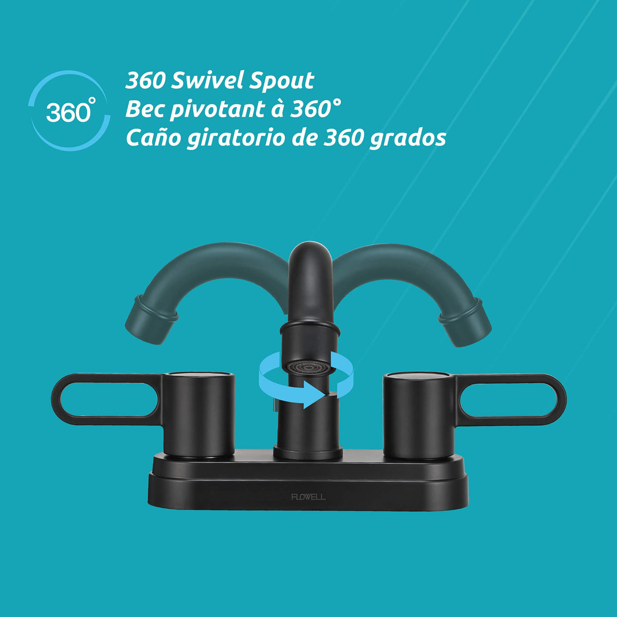 Grifo de baño de 2 manijas Nova