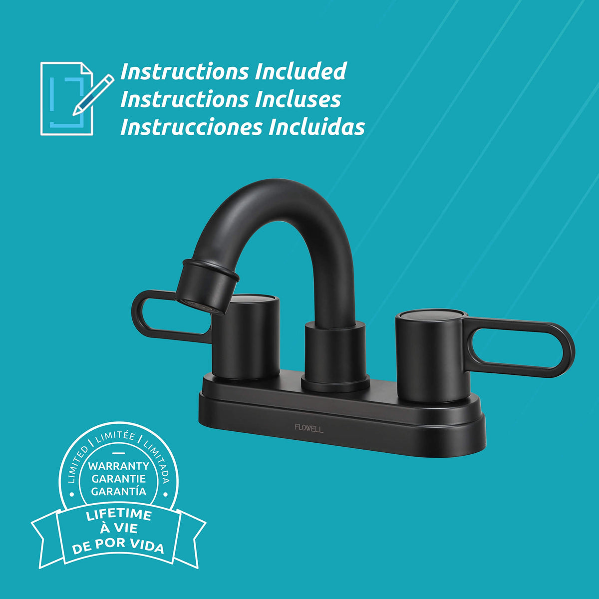 Grifo de baño de 2 manijas Nova