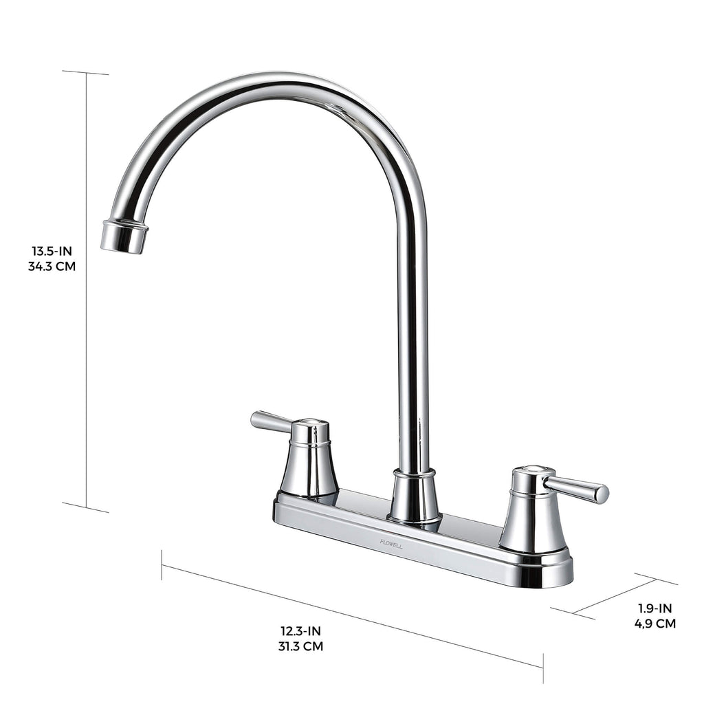 Grifo de cocina de 2 manijas Alba