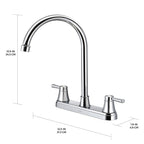 Grifo de cocina de 2 manijas Alba