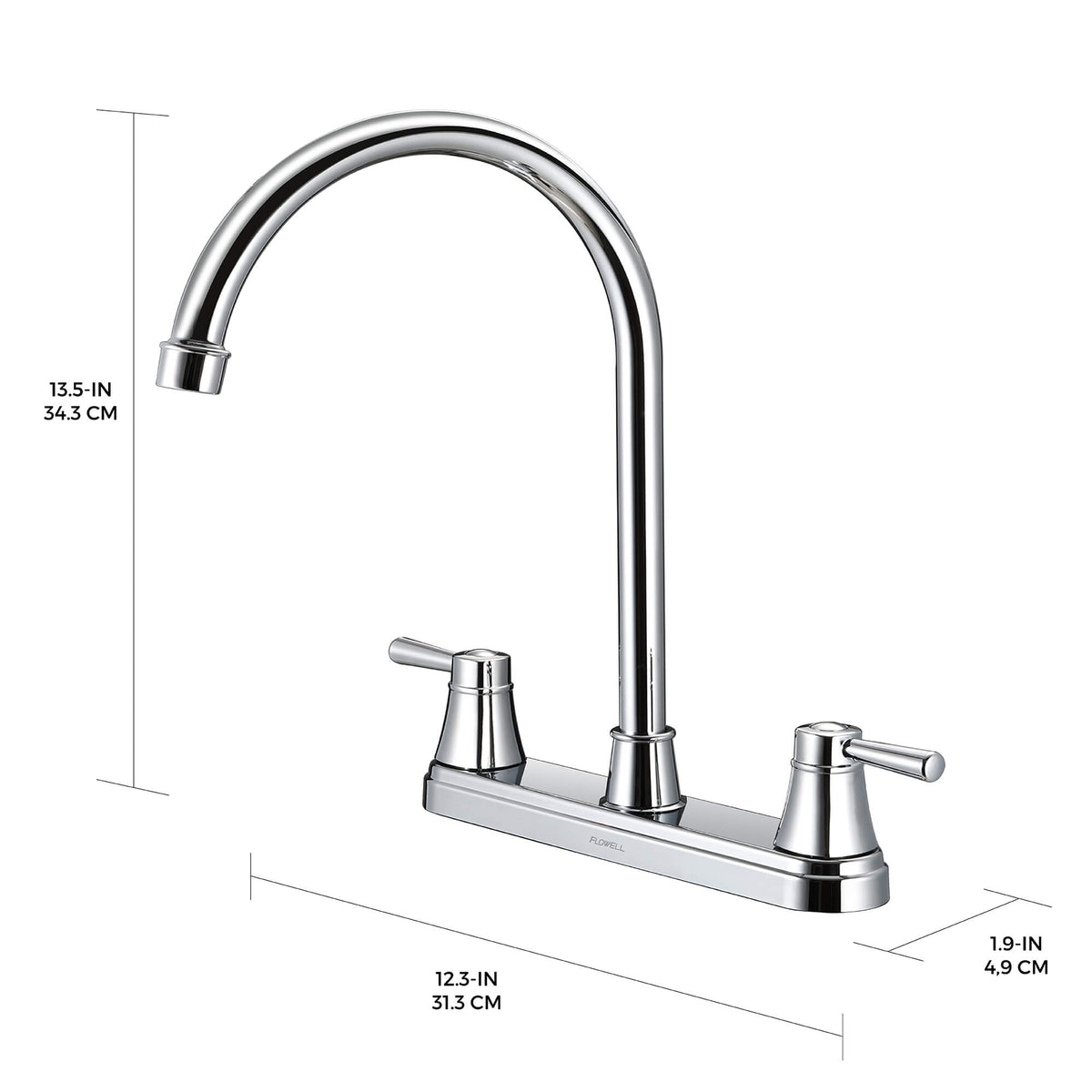 Grifo de cocina de 2 manijas Alba