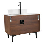 Reed Freestanding Vanity, Back View.