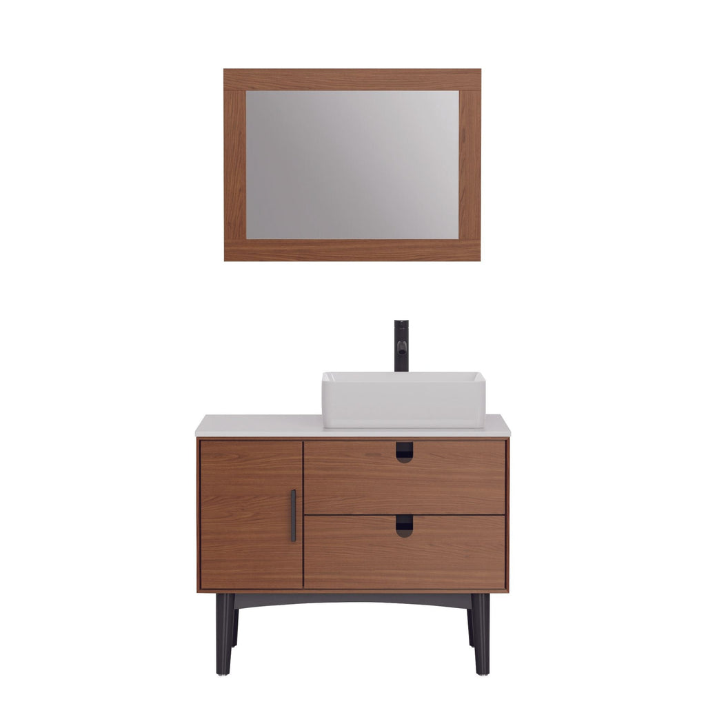 Reed Freestanding Vanity, Front View.
