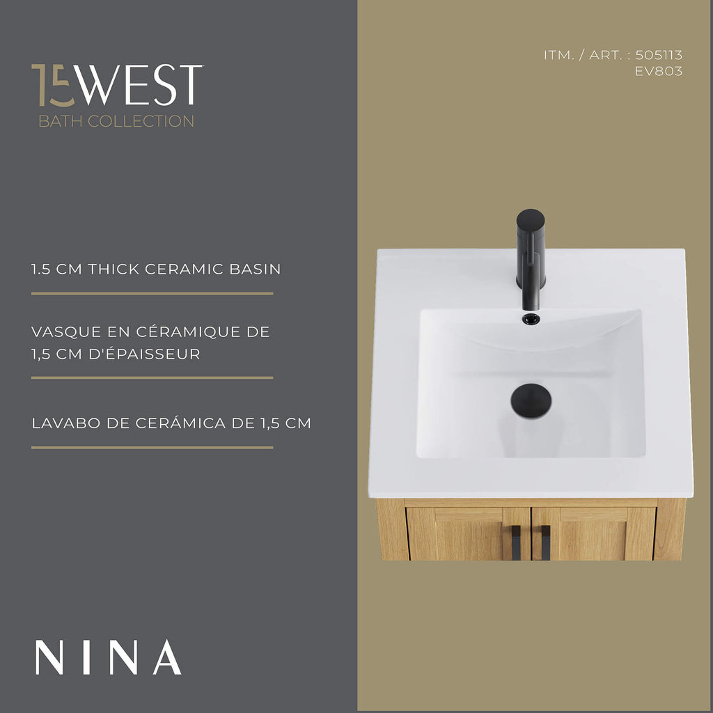 Lavabo independiente Nina